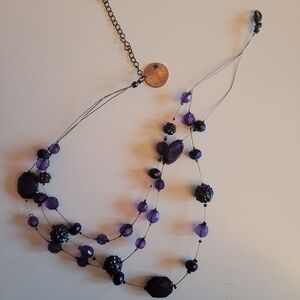 Elegant Purple Beaded Necklace